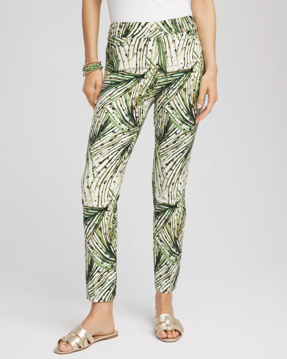 Chico's Customer Favorite | Brigitte™ Slim Ankle Palm-Print Pants