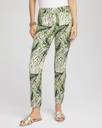 Chico's Customer Favorite | Brigitte™ Slim Ankle Palm-Print Pants