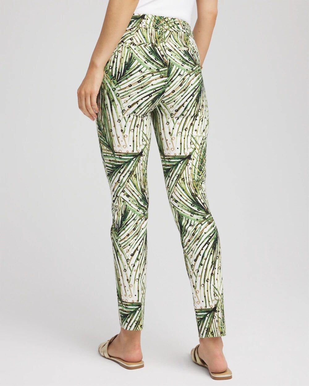 Chico's Customer Favorite | Brigitte™ Slim Ankle Palm-Print Pants