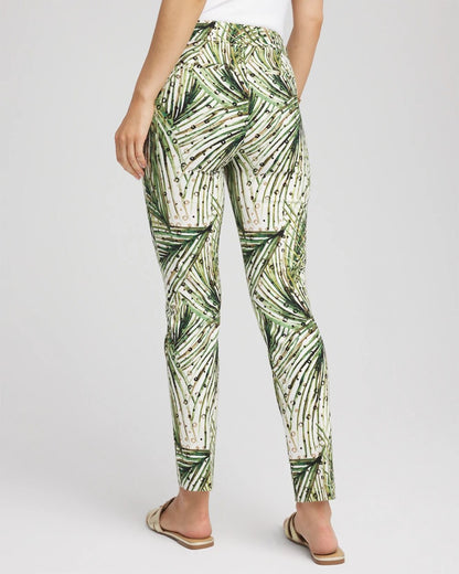 Chico's Customer Favorite | Brigitte™ Slim Ankle Palm-Print Pants