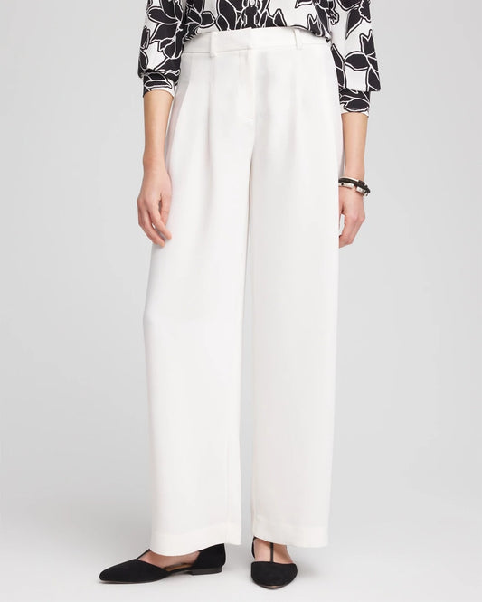 Chico's Everyday | Crepe Pleated Relaxed Pants
