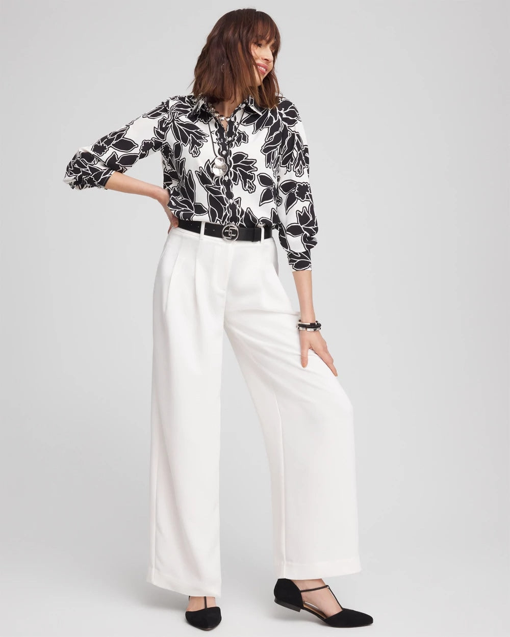 Chico's Everyday | Crepe Pleated Relaxed Pants