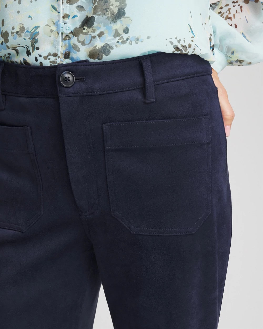 Chico's Sale | Faux Suede Bootcut Ankle Pants
