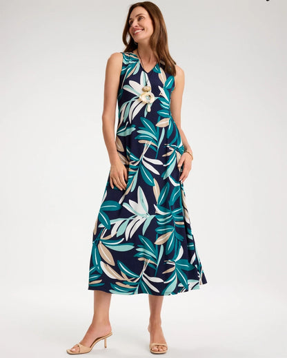 Chico's Signature | Travelers™ Palm Maxi Dress