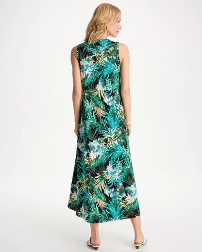 Chico's Popular | Palm Printed Knit Maxi Dress