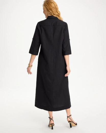 Chico's Trending | Embellished Linen-Cotton Shirtdress