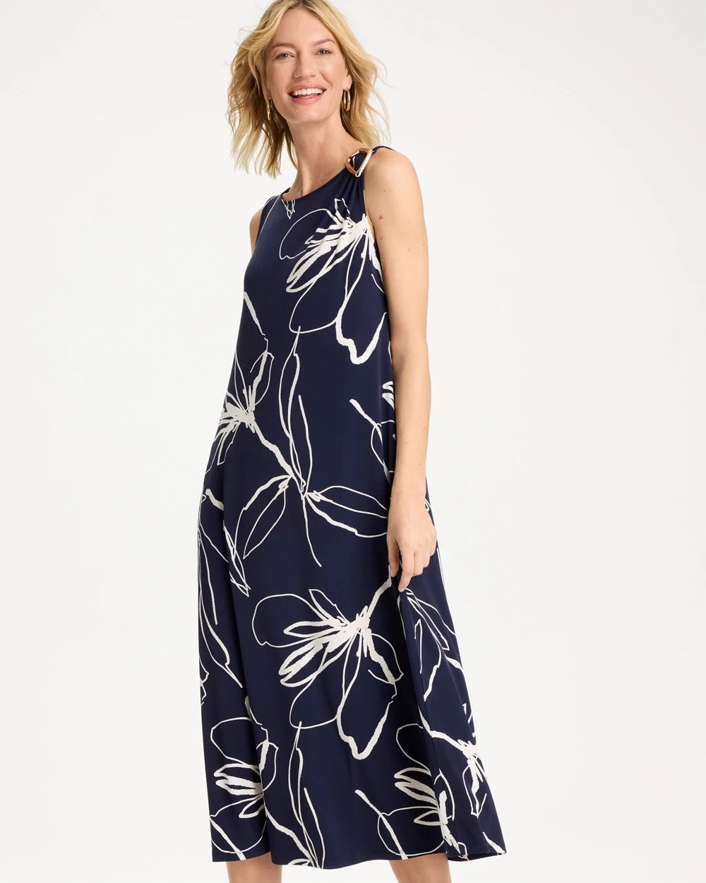 Chico's Great Value | Travelers™ Knit Botanical Jeweled Dress