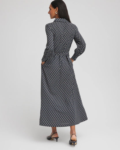 Chico's Signature | Chain Print Maxi Shirtdress