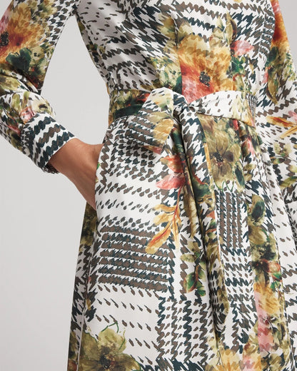 Chico's Discount | Artisanal Floral Print  Maxi Shirtdress