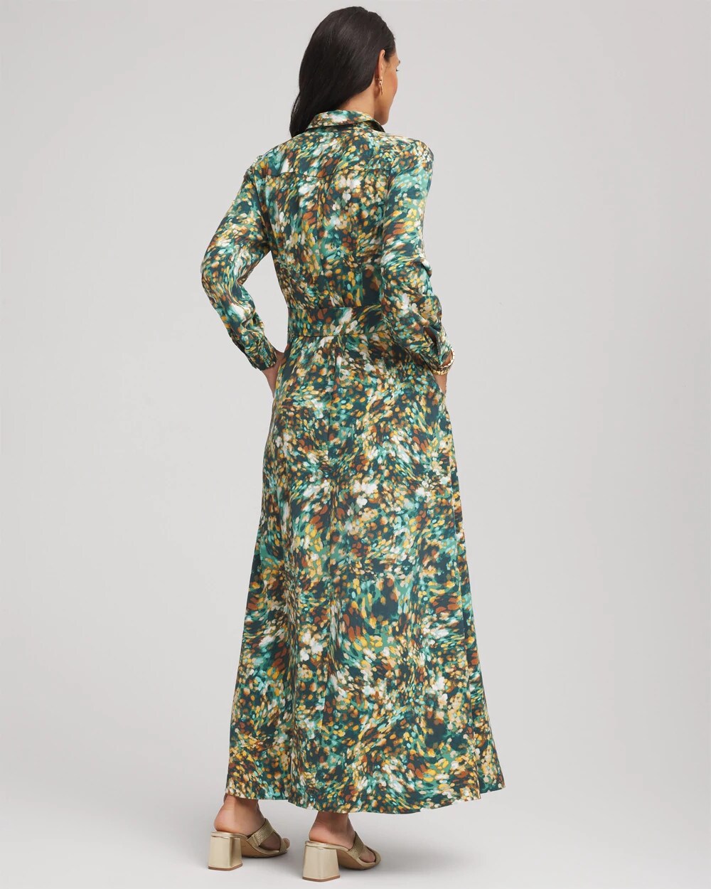Chico's Customer Favorite | Printed Long-Sleeved Shirtdress