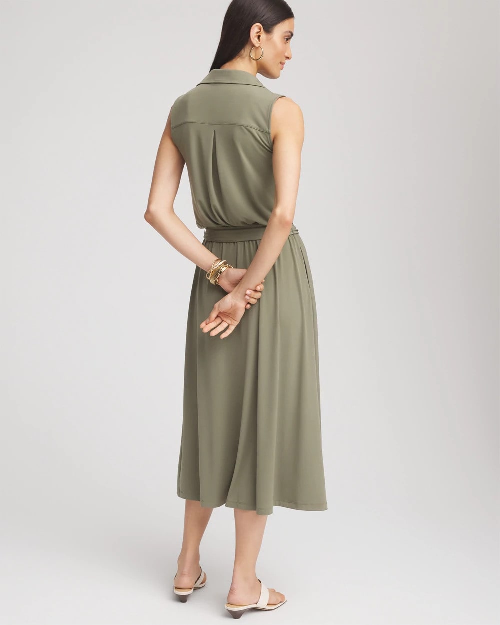Chico's Premium | Travelers™ Knit Sleeveless Shirtdress