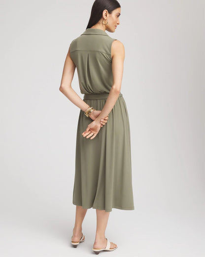 Chico's Premium | Travelers™ Knit Sleeveless Shirtdress