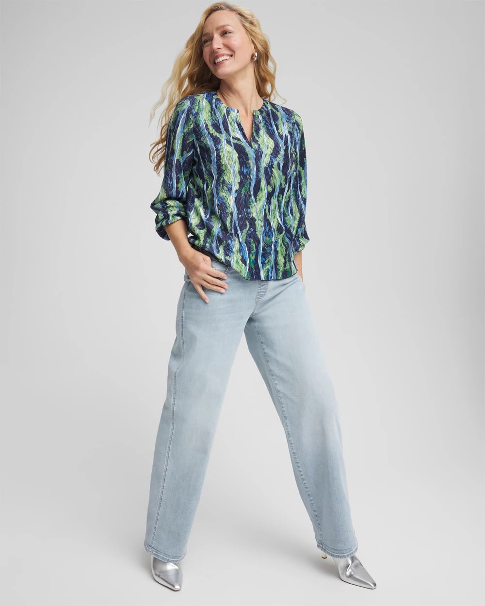 Chico's Best Seller | Petite Pull-On Wide-Leg Jeans