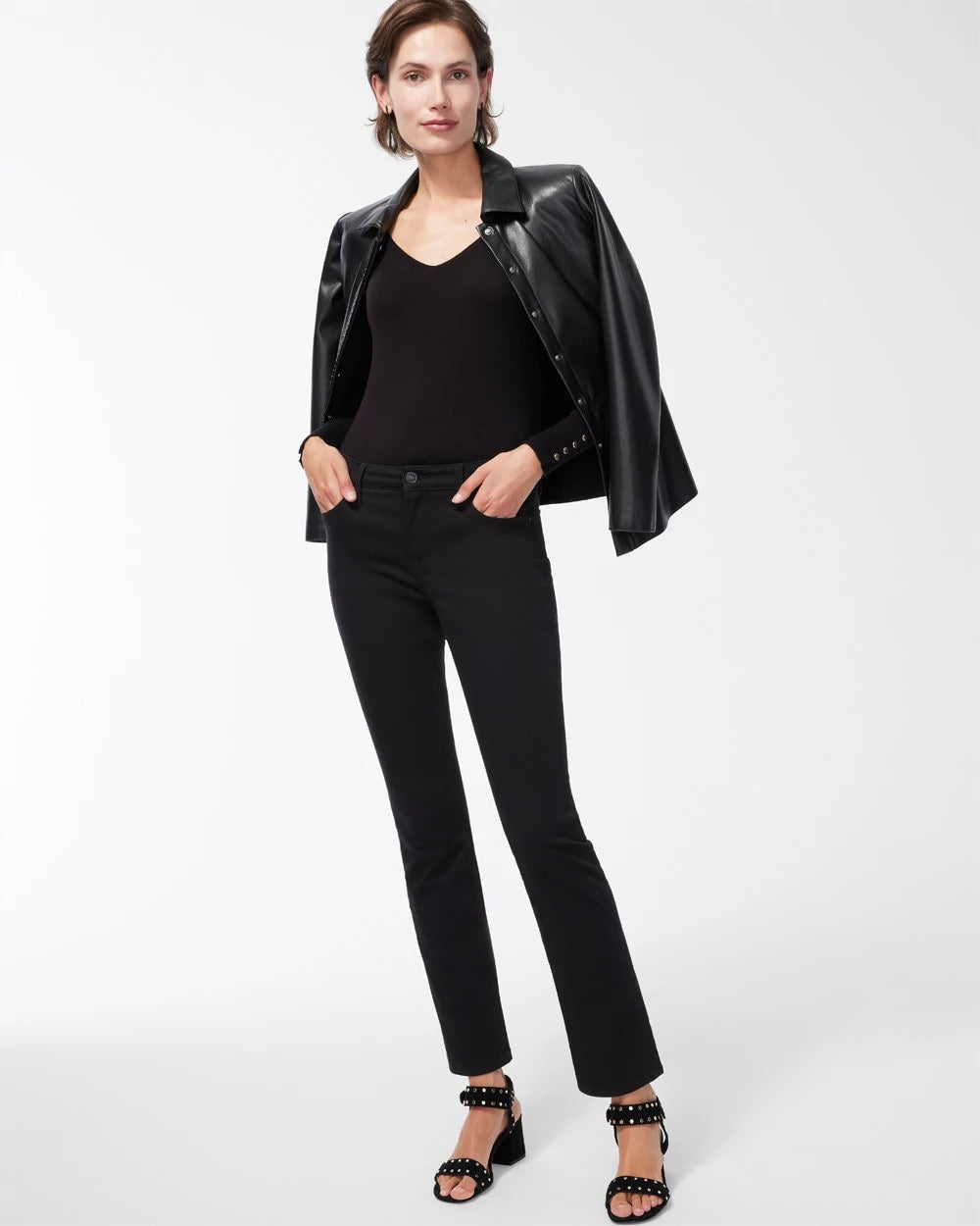 Chico's Popular | Girlfriend Slim Full-Length Jeans