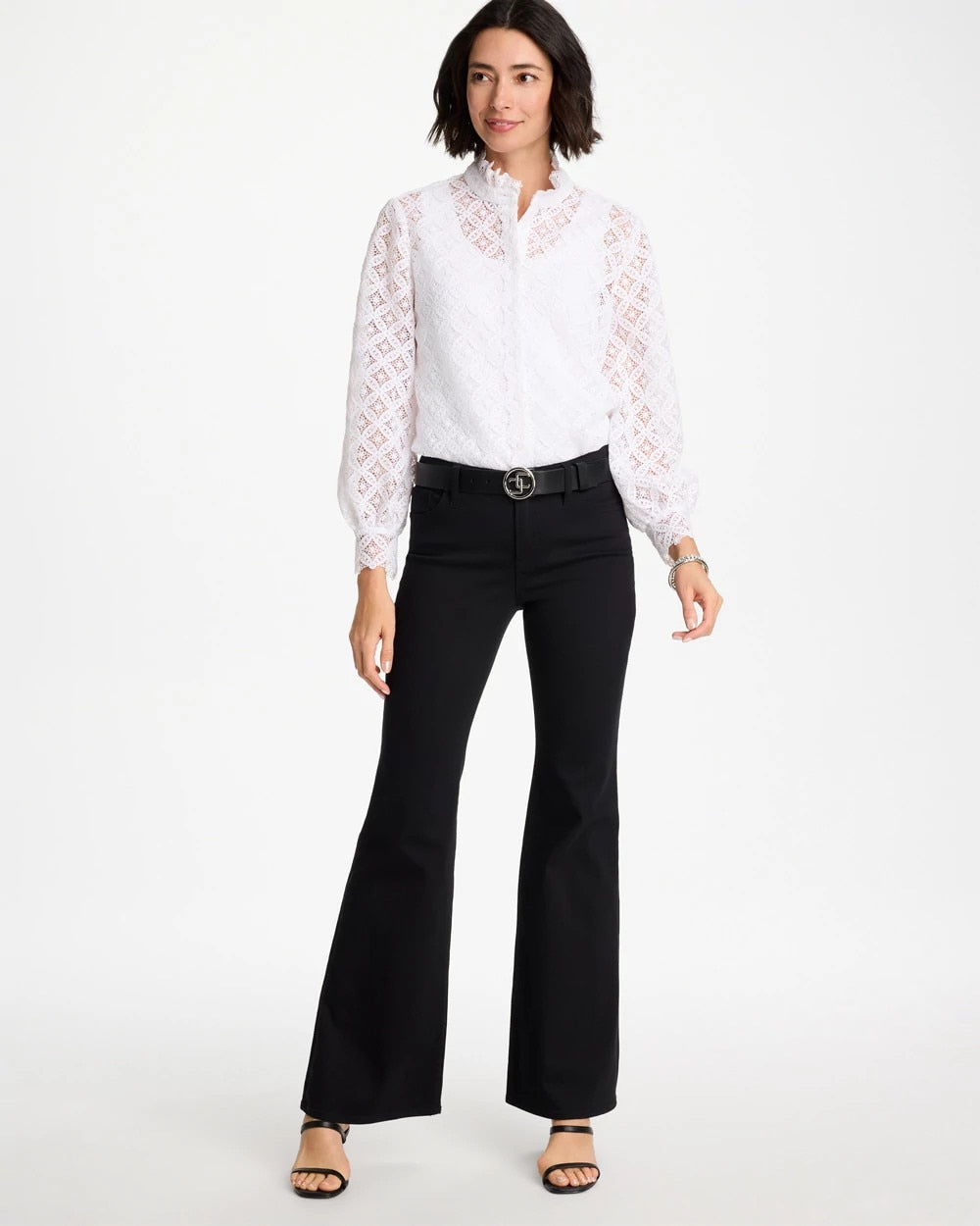 Chico's Trusted | Petite Girlfriend Flared Leg Jeans