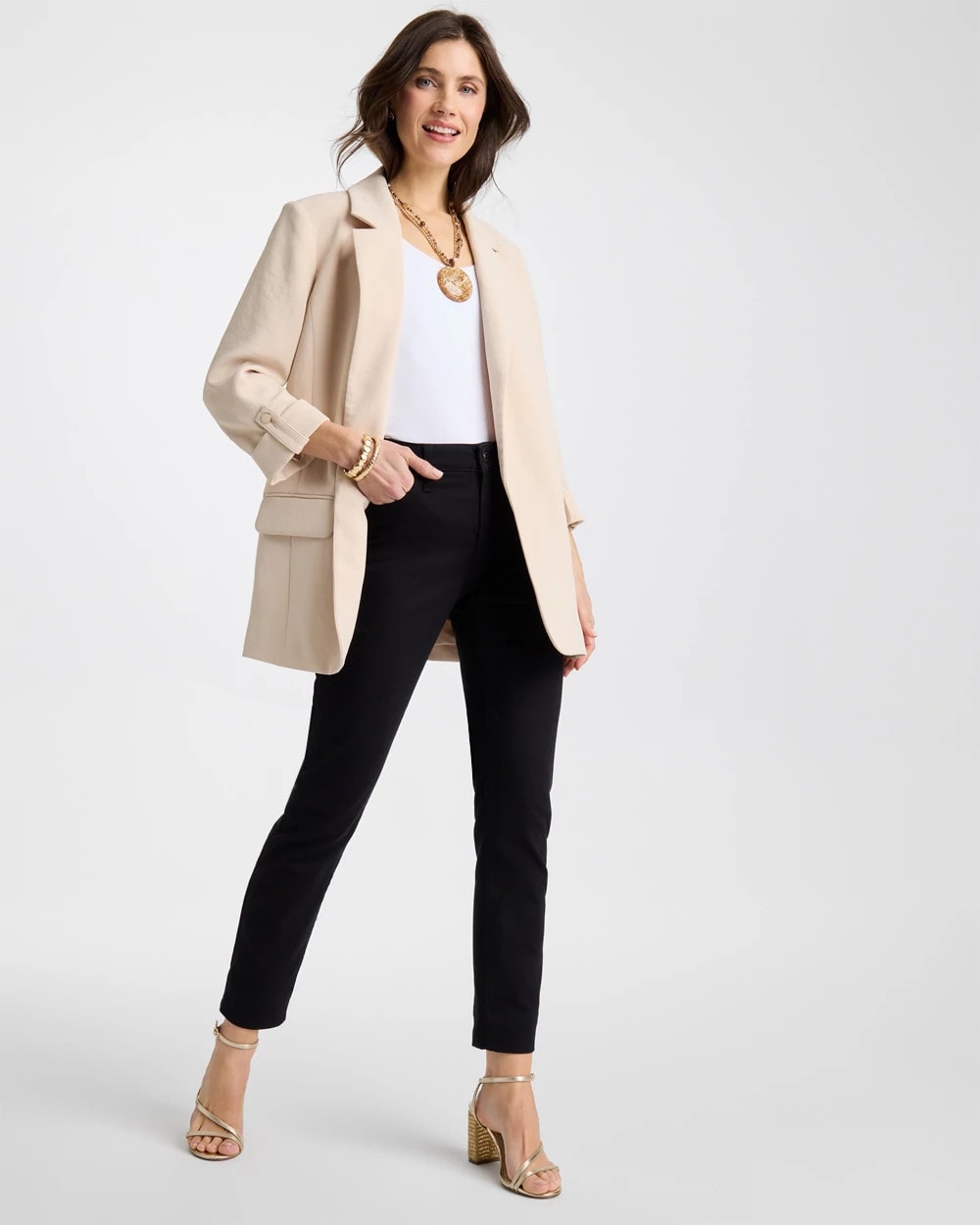 Chico's Signature | So Slimming Petite Girlfriend Ankle Jeans