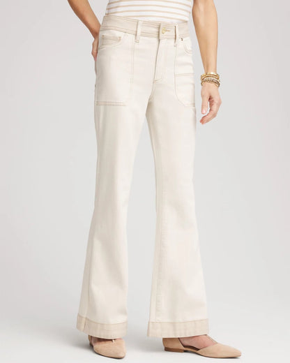 Chico's Deals | Colorblock Wide Flare Jeans