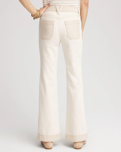 Chico's Deals | Colorblock Wide Flare Jeans