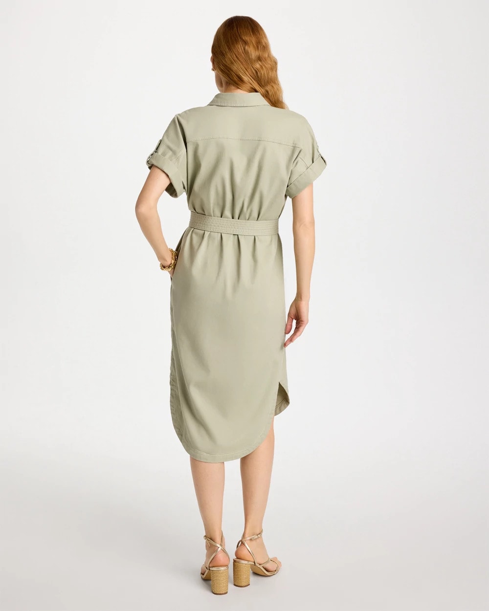 Chico's Latest | Dolman Tie Hemp Denim Shirtdress