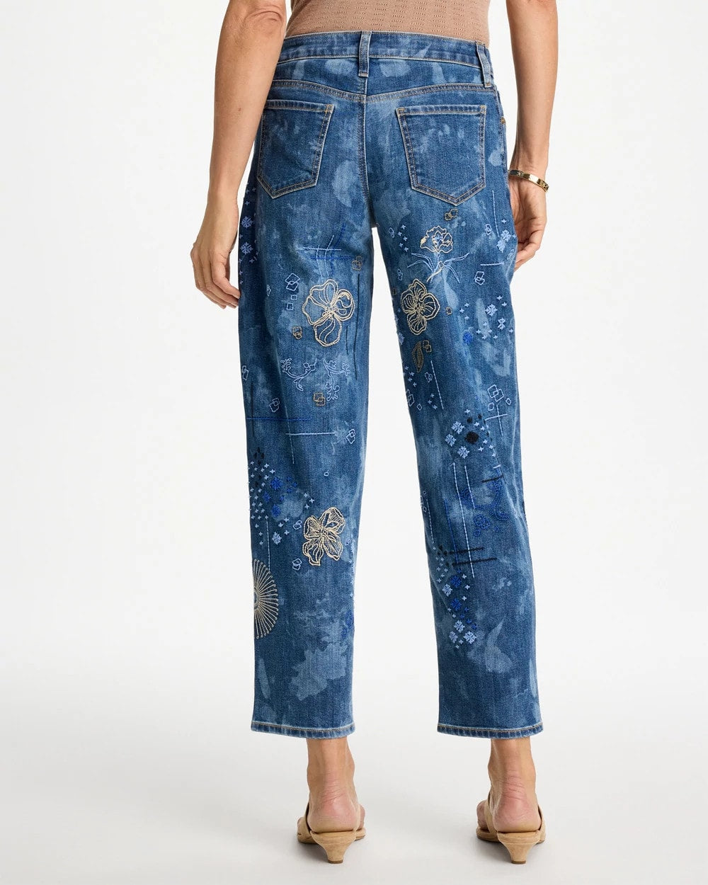 Chico's Classic | Relaxed Embroidered Boyfriend Jean
