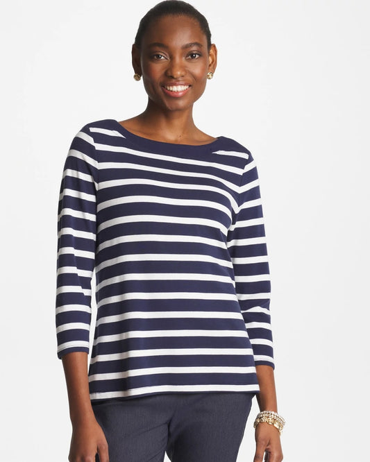 Chico's Sale | Pima 3/4 Sleeve Tee