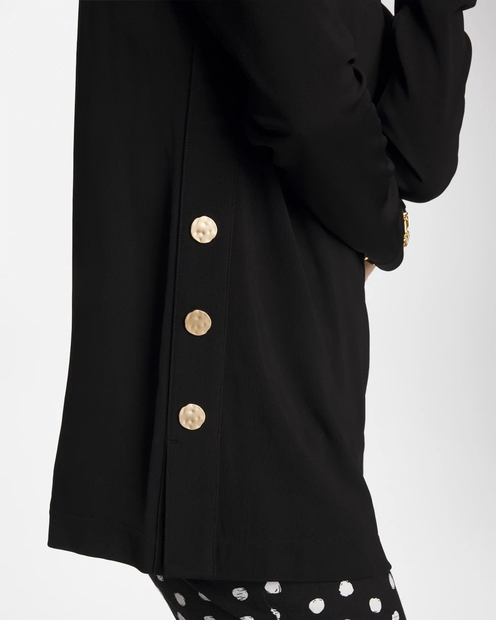 Chico's Latest | Matte Jersey Button Tunic