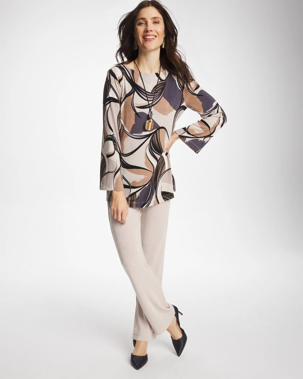 Chico's Sale | Travelers™ Waverly Bell Sleeve Tunic