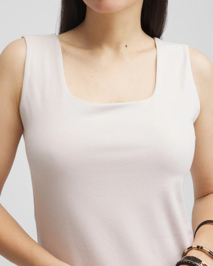 Chico's Signature | Contour Cotton™ Square Neck Tank