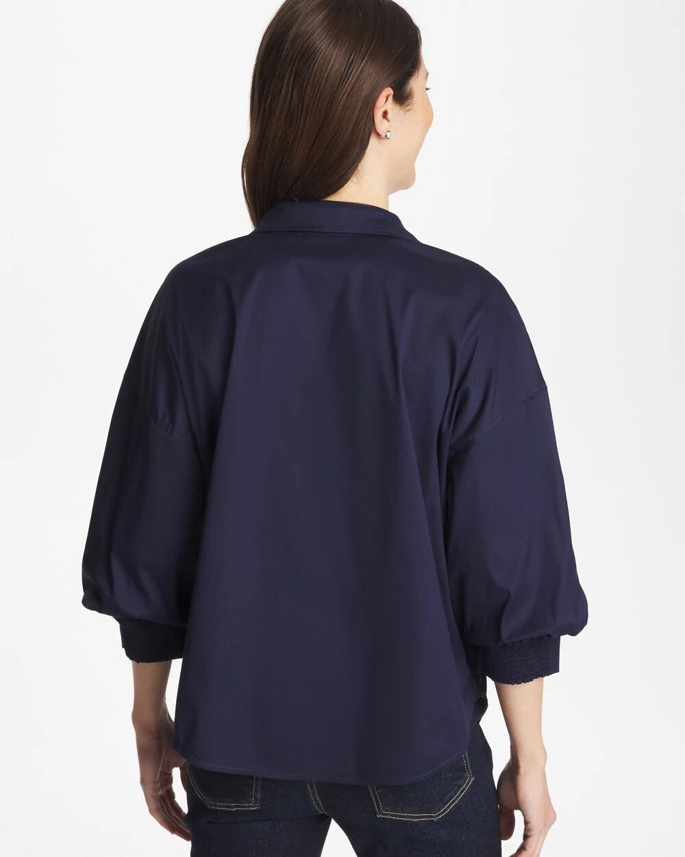 Chico's Hot Sale | Poplin Billow Sleeve Blouse