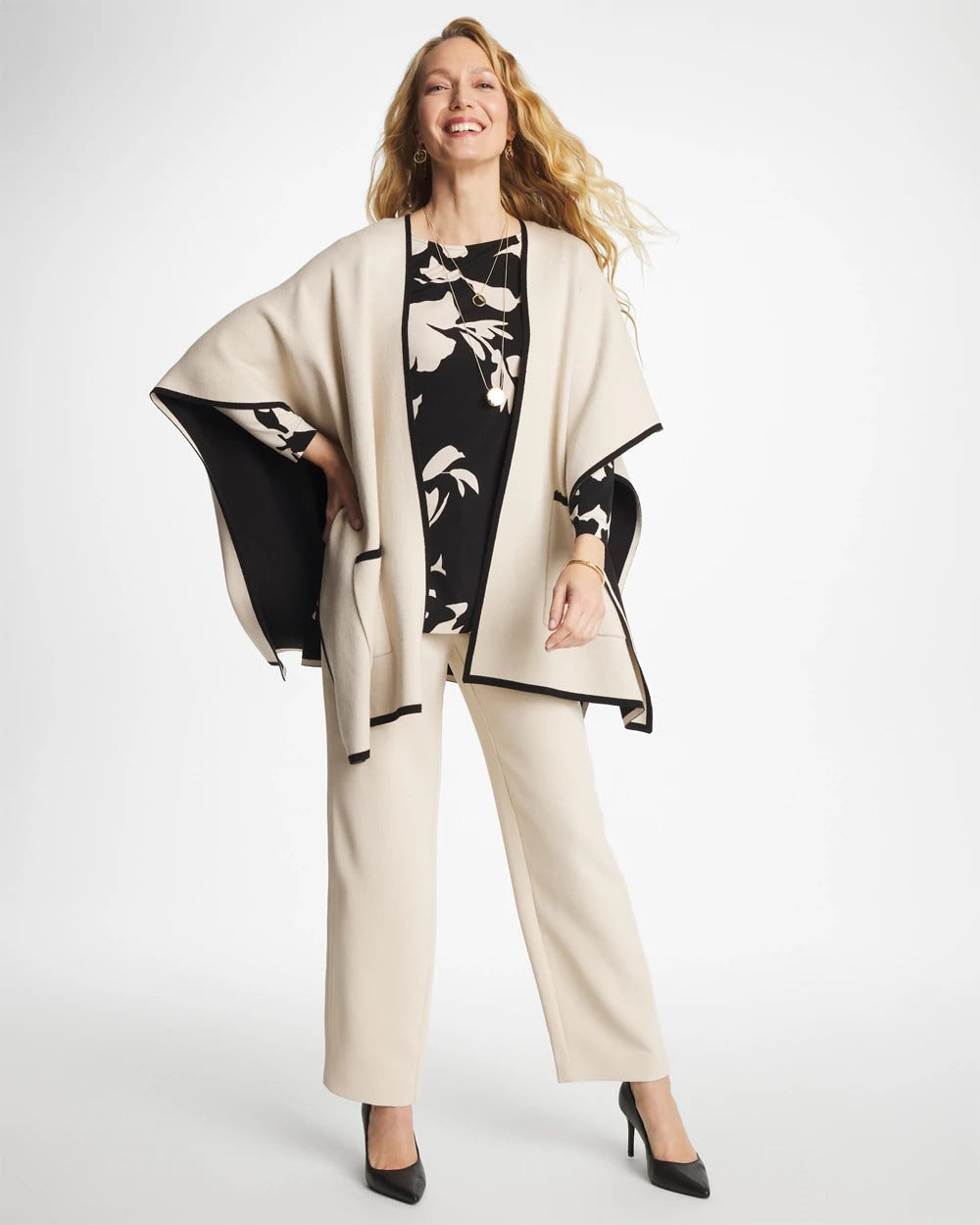 Chico's Discount | Blossom Matte Jersey Button Tunic