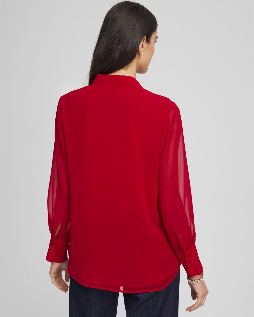 Chico's Sale | Pintuck Georgette Tunic