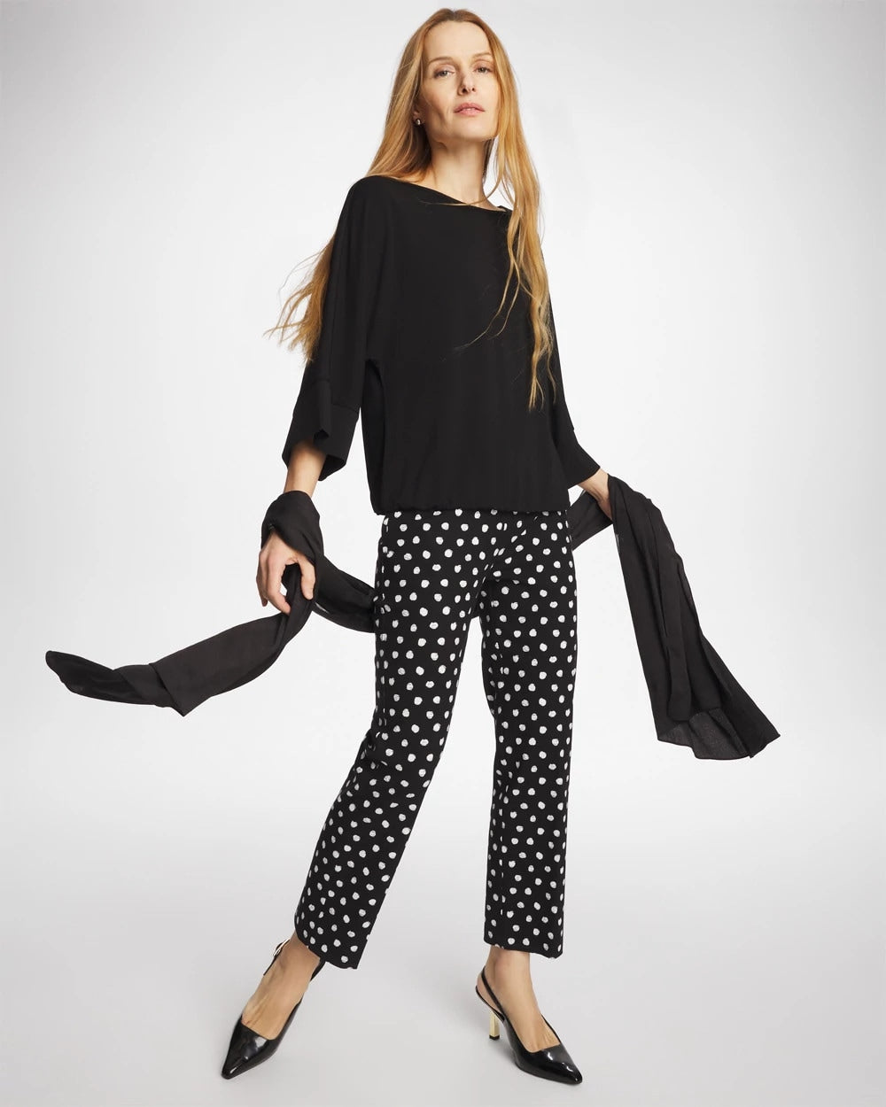 Chico's Premium | Matte Jersey Bubble Hem Top
