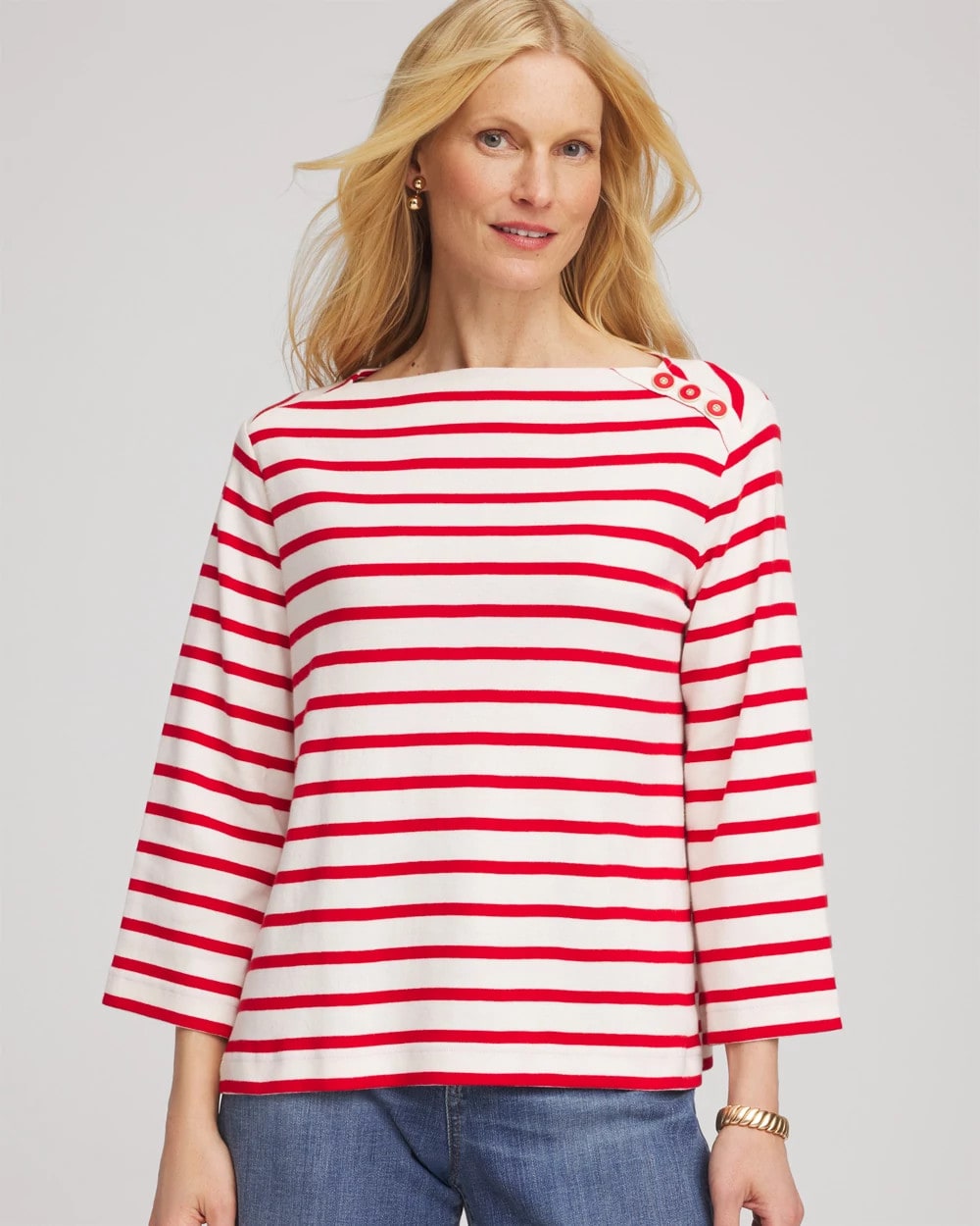 Chico's Best Seller | Bateau Neck Stripe Top