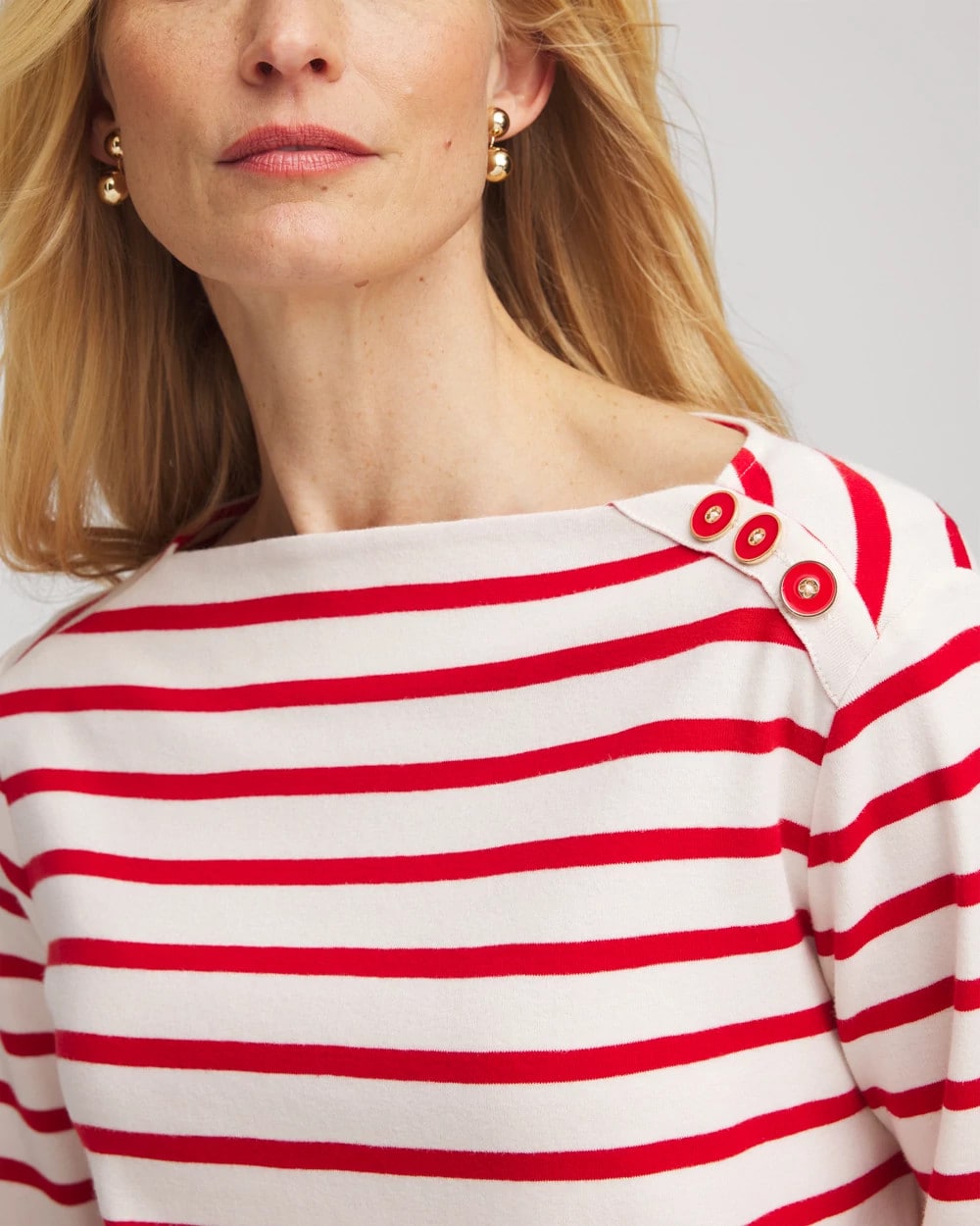 Chico's Best Seller | Bateau Neck Stripe Top