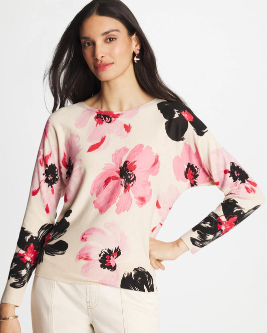 Chico's Trusted | Printed Bateau Dolman Pullover
