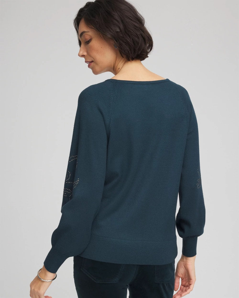 Chico's Trending | Heatset Embroidered Pullover