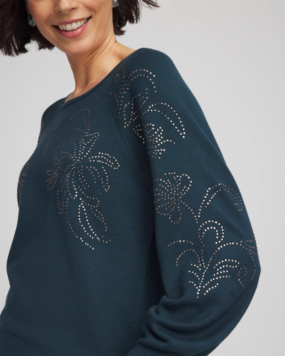 Chico's Trending | Heatset Embroidered Pullover