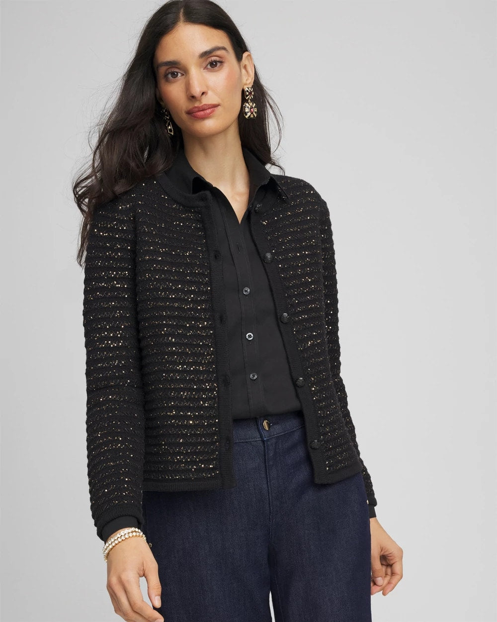 Chico's Recommended | Shine Cropped Cardigan