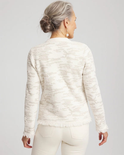 Chico's Trending | Fringe Textured V-Neck Cardigan