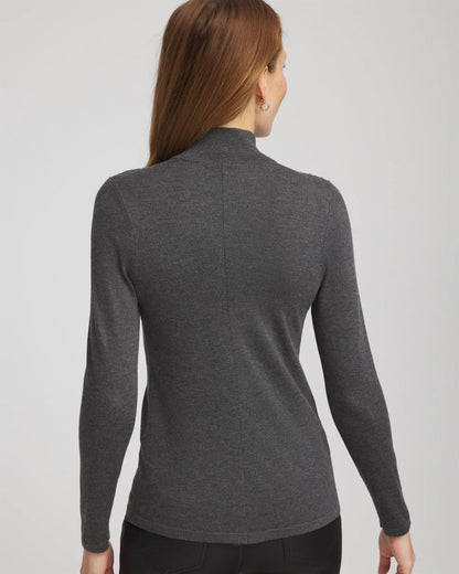 Chico's Premium | Ella Rhinestone Mockneck Sweater