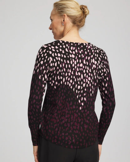 Chico's Exclusive | Ella Printed V-Neck Sweater