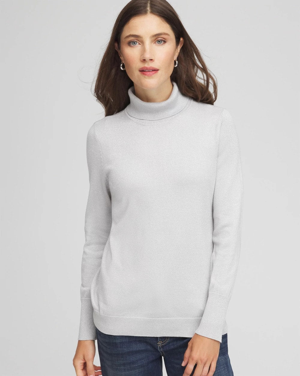 Chico's Special Offer | Metallic Turtleneck Pullover Sweaters