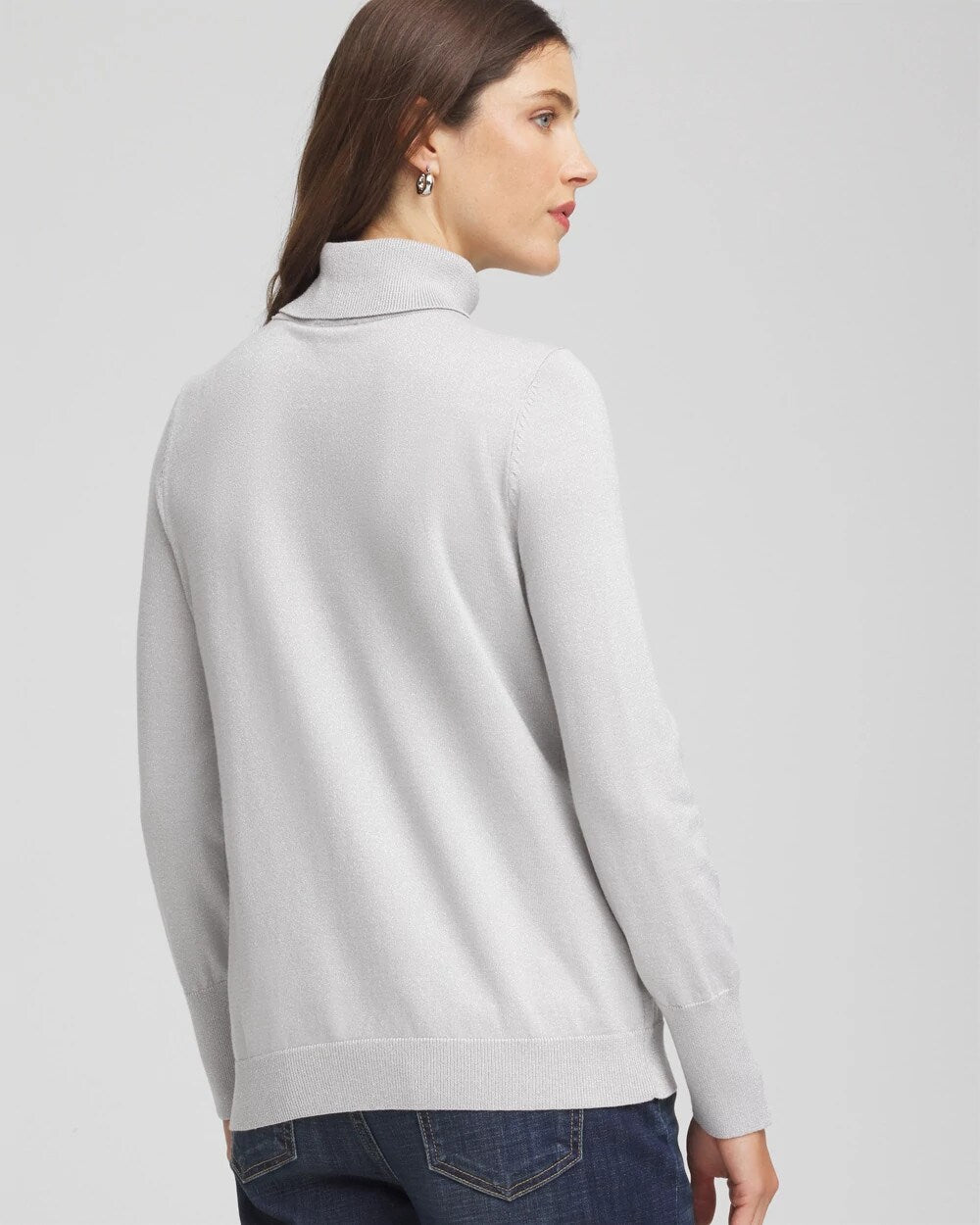 Chico's Special Offer | Metallic Turtleneck Pullover Sweaters
