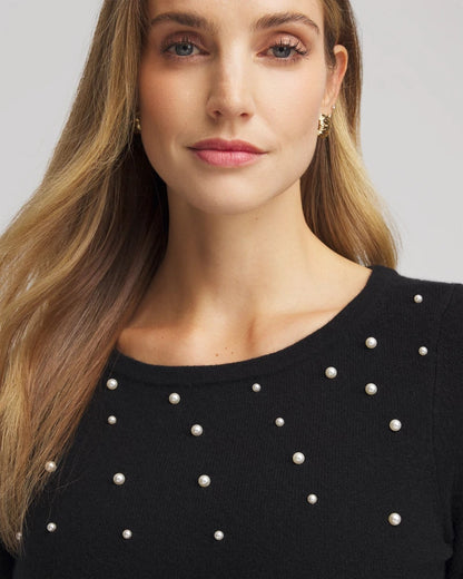 Chico's Latest | Embellished Cashmere Pullover Sweater