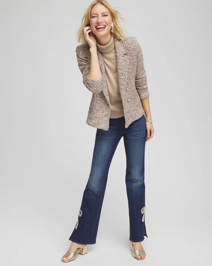 Chico's Quality | Double Breasted Tweed Blazer