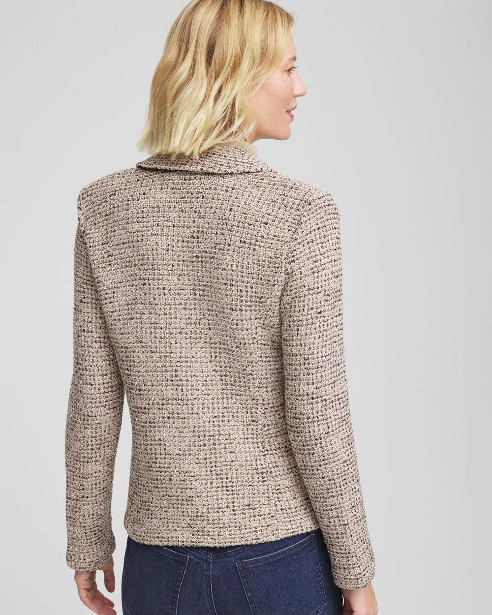 Chico's Quality | Double Breasted Tweed Blazer