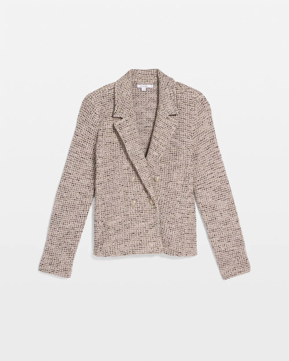 Chico's Quality | Double Breasted Tweed Blazer