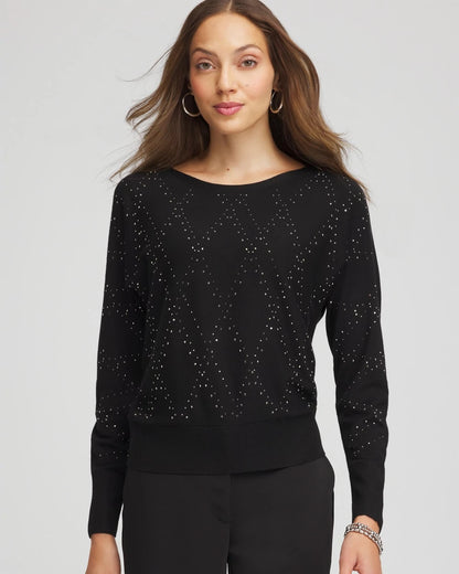 Chico's Customer Favorite | Ella Embellished Dolman Pullover Sweater