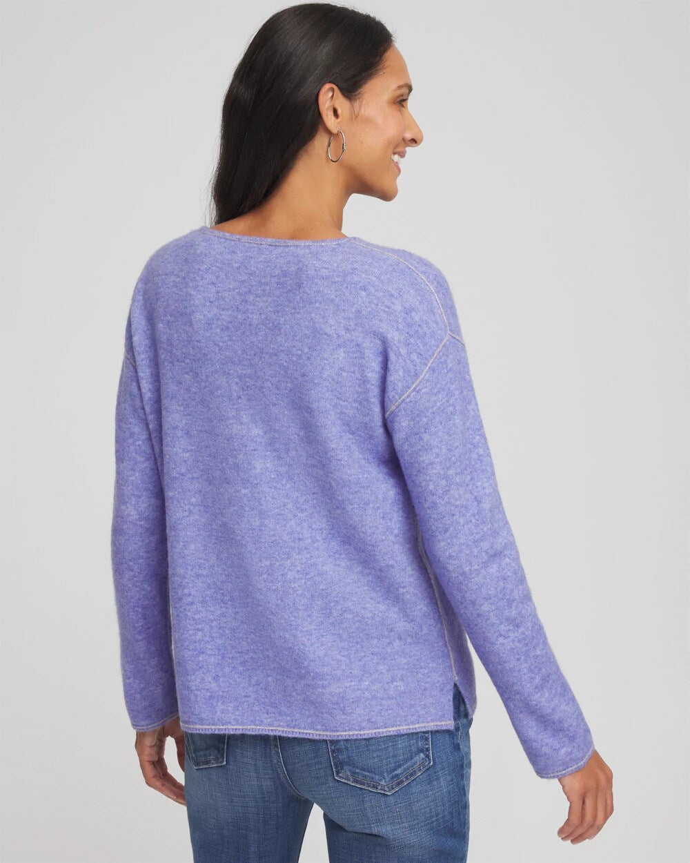 Chico's Great Value | Contrast Stitch Detail Pullover