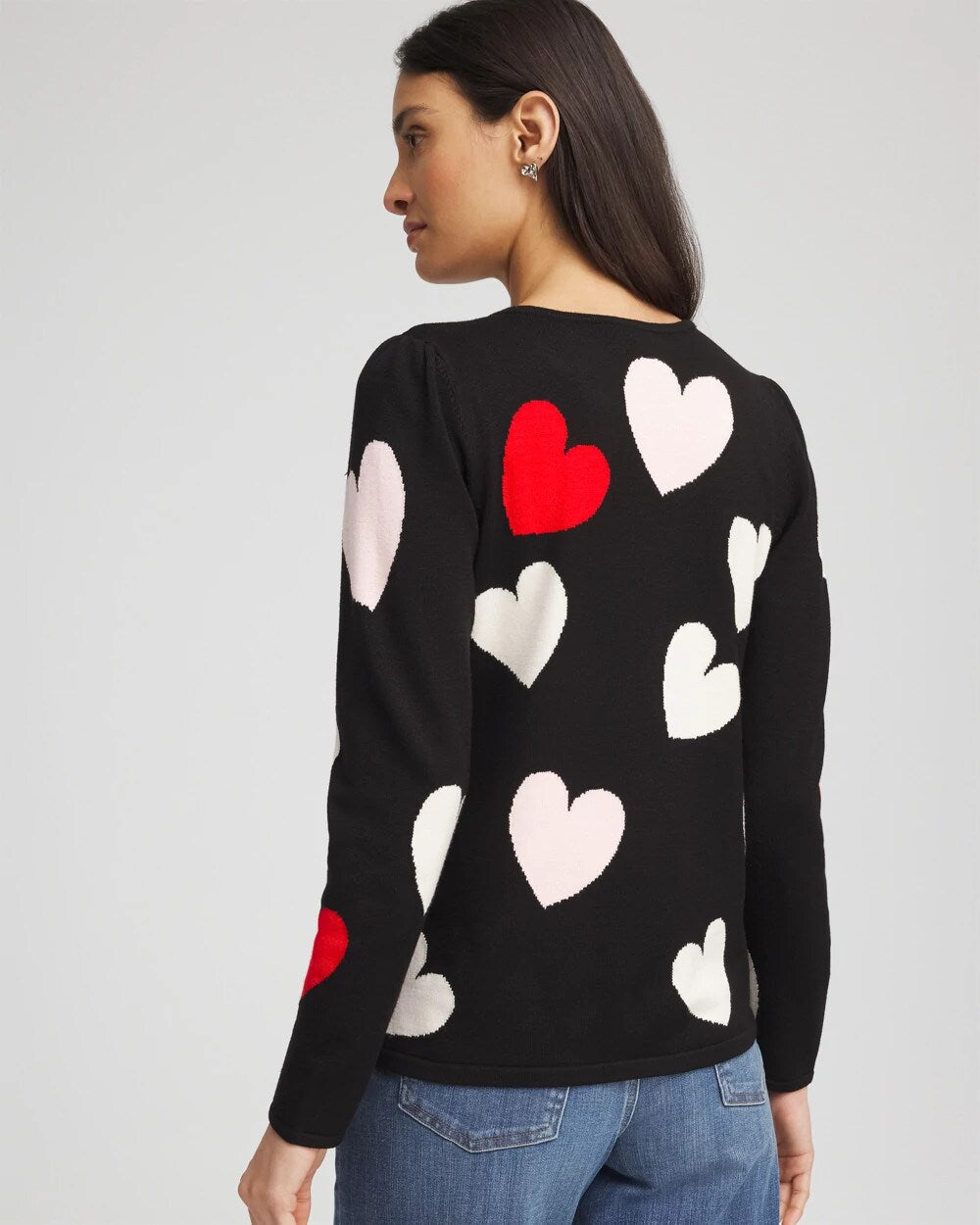 Chico's Best Price | V-Day Multi-Heart Pullover